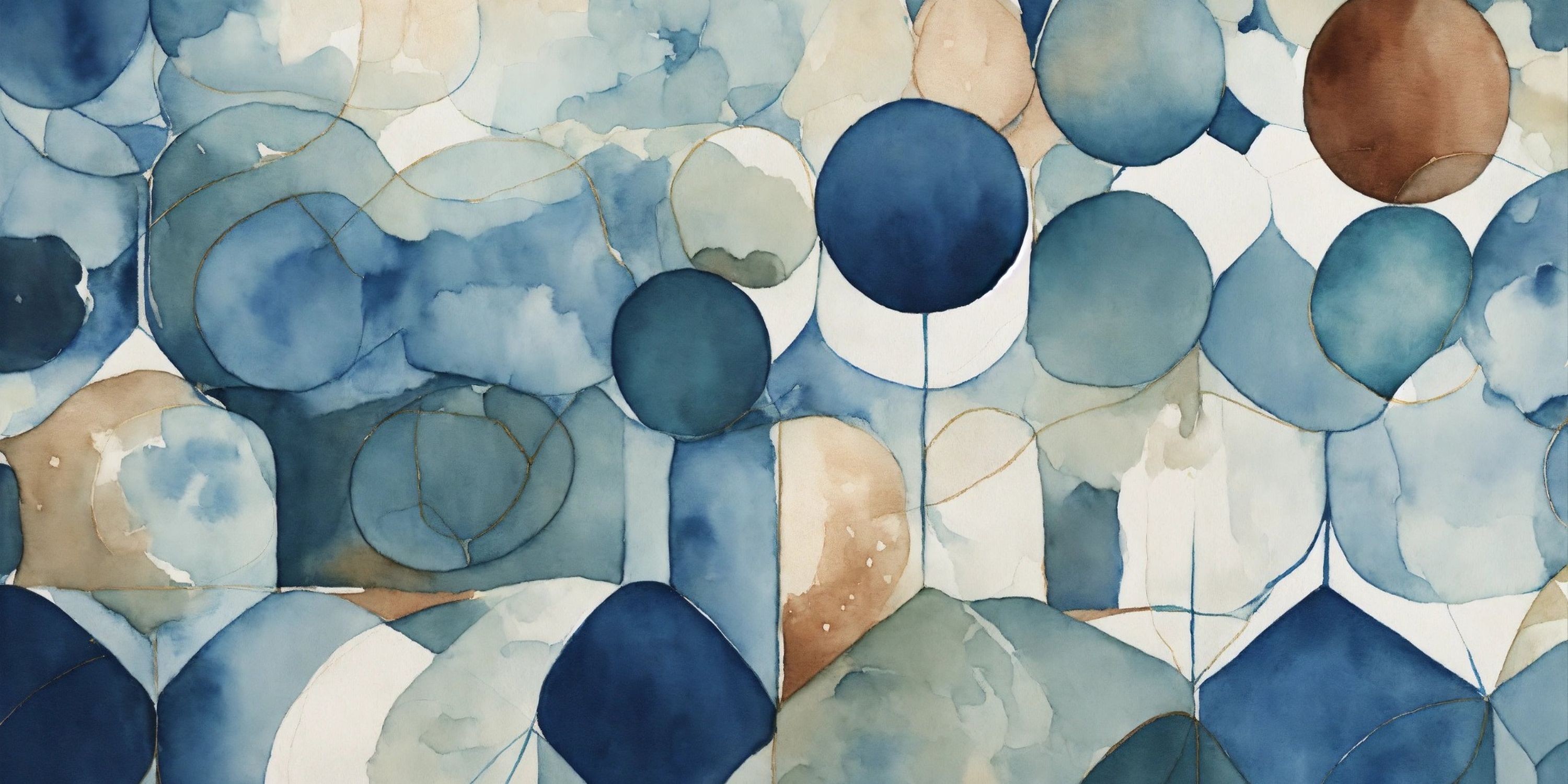 Bulles Abstraites Bleues — vue 4