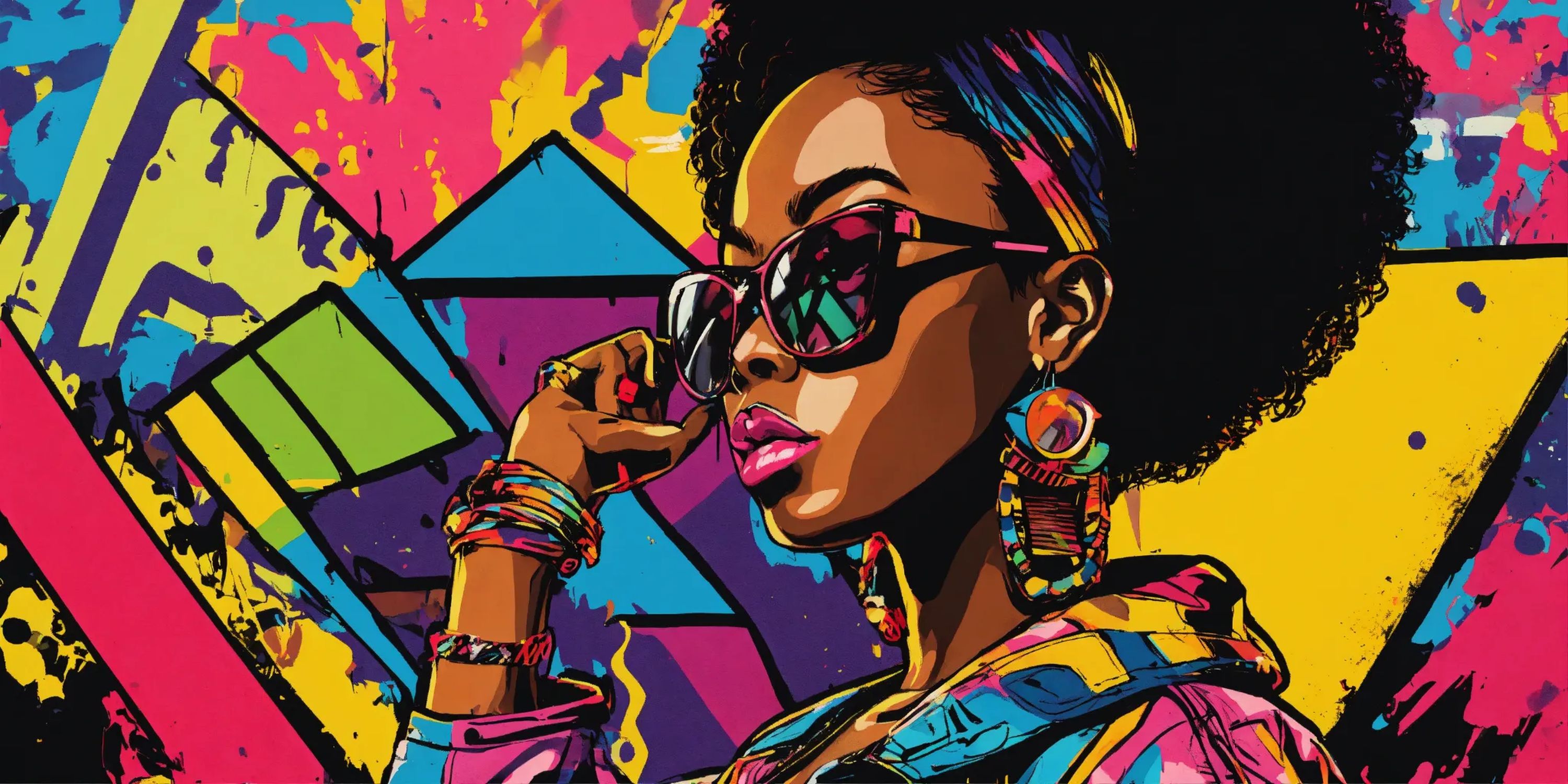 Femme afro pop — vue 4