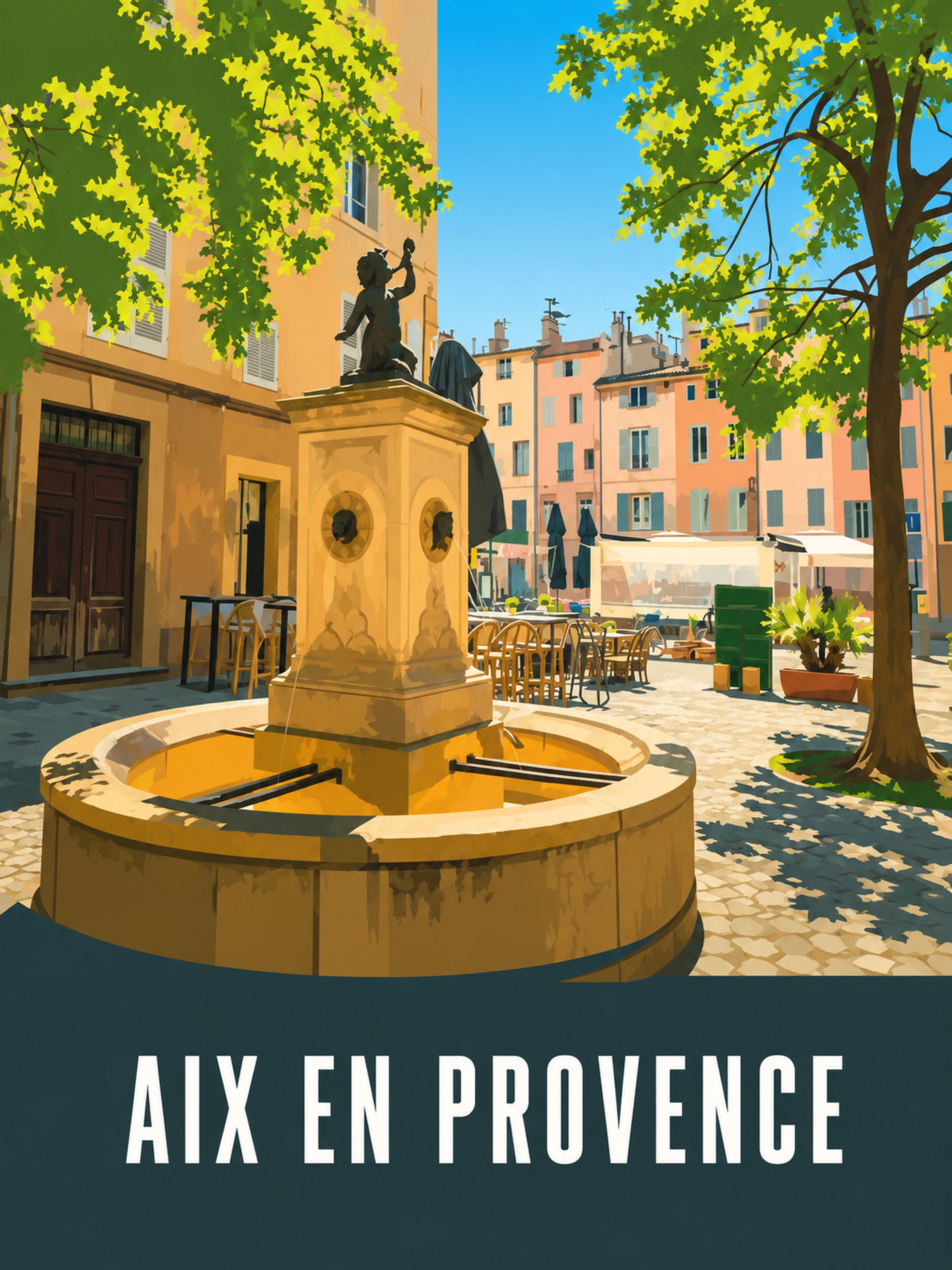 Place Fontaine Aix — vue 5