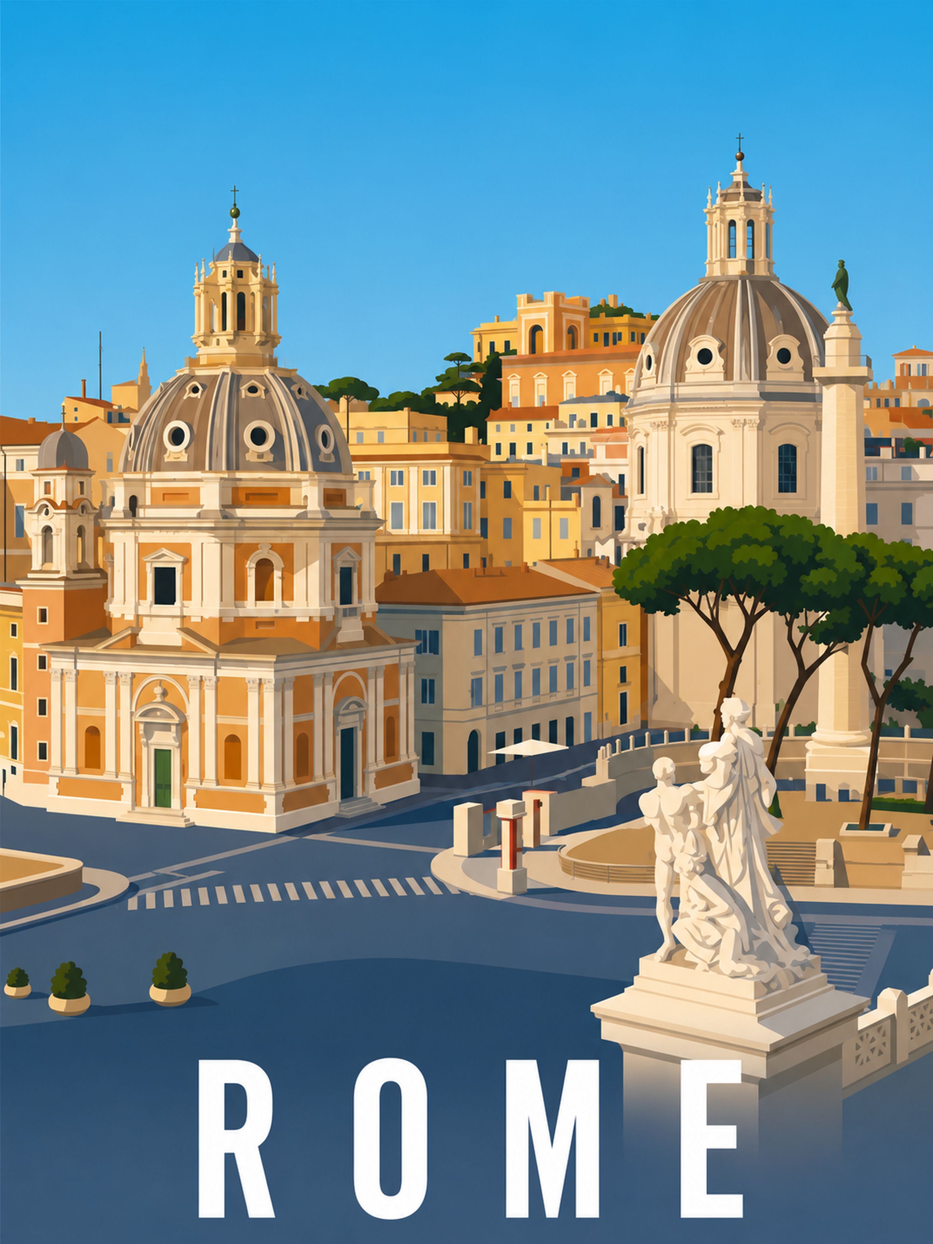Rome Dômes Baroques — vue 5